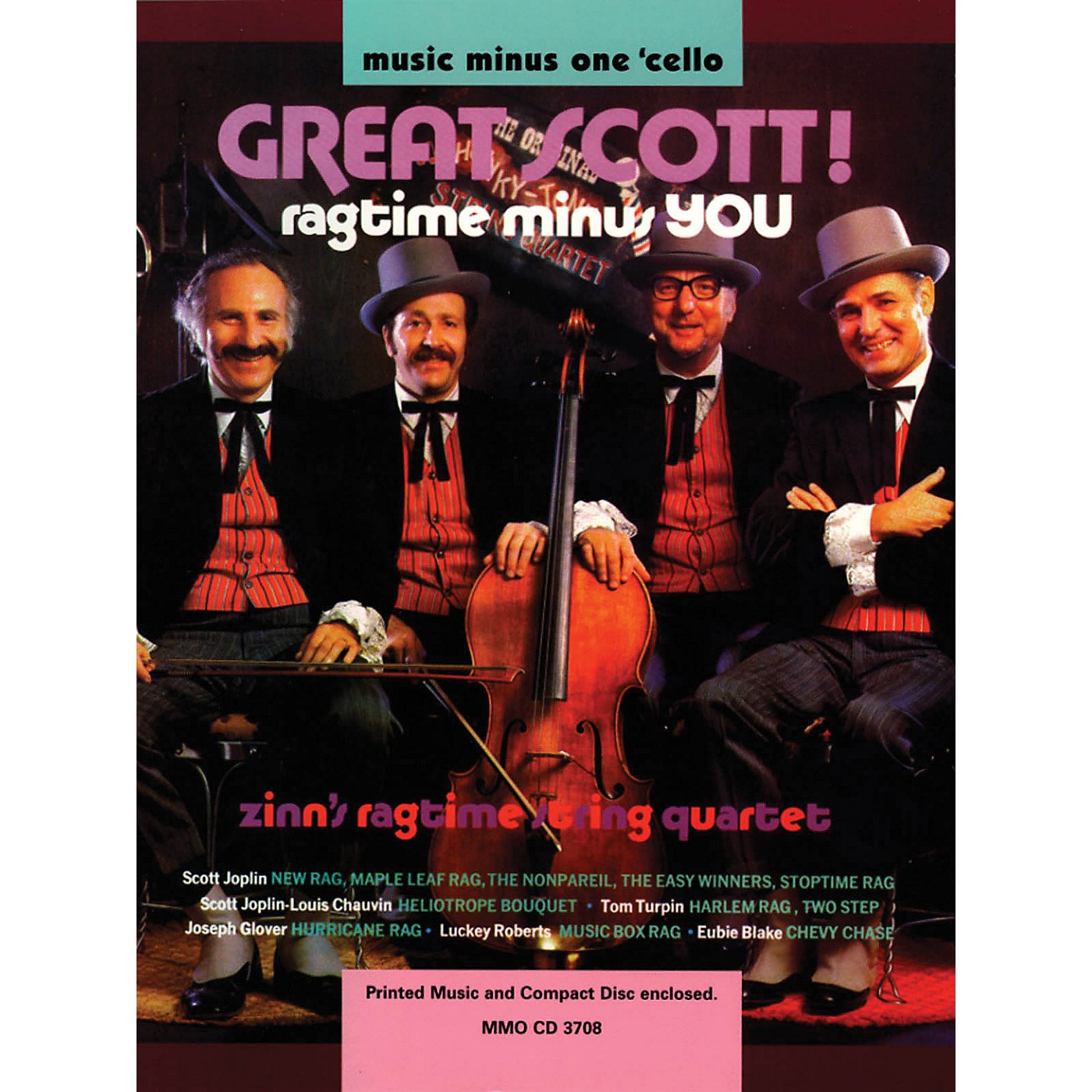 Music Minus One Great Scott! Ragtime Minus You (Music Minus One Cello) Music Minus One Series Softcover with CD thumbnail