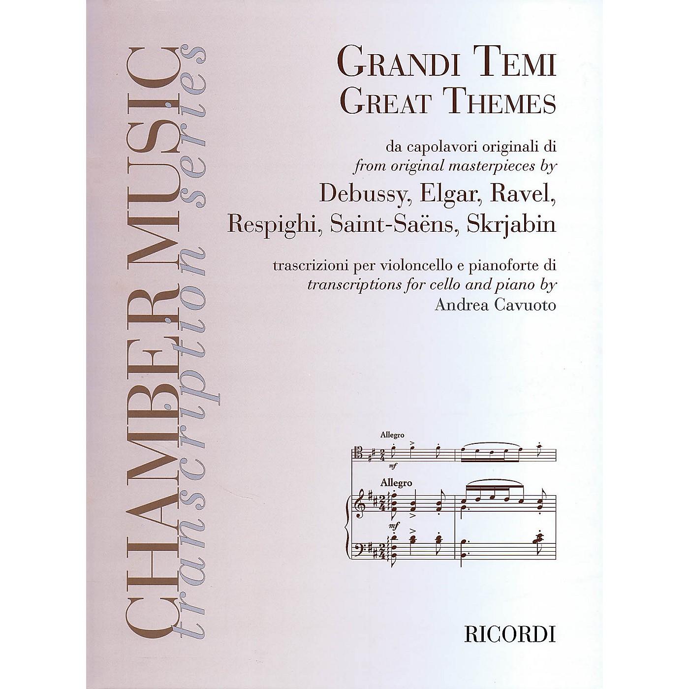 Ricordi Great Themes from Original Masterpieces String Series Softcover thumbnail