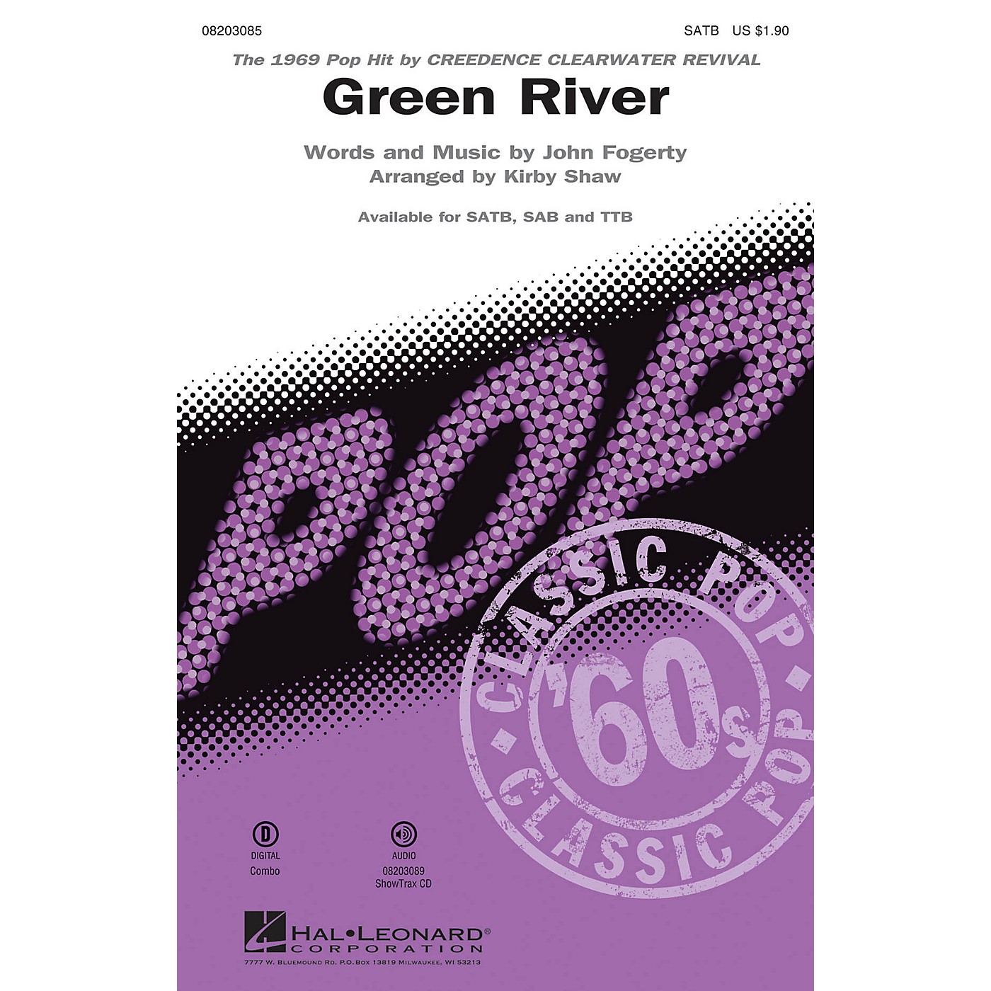 Hal Leonard Green River TTB by Creedence Clearwater Revival Arranged by Kirby Shaw thumbnail