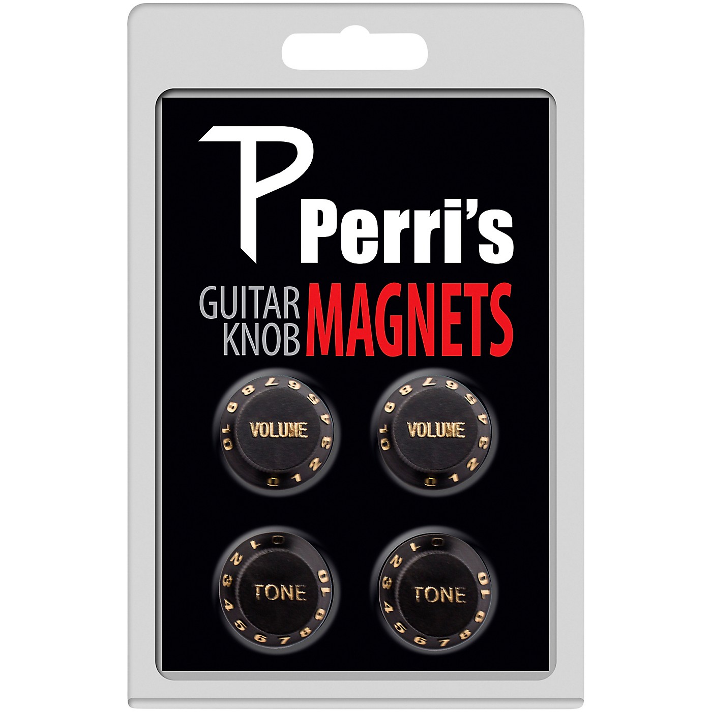 Perri's Guitar Knob Fridge Magnets - 4 Pack - Black thumbnail