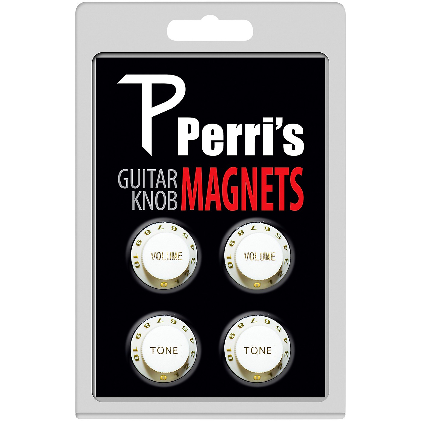 Perri's Guitar Knob Fridge Magnets White (4 Pack) thumbnail