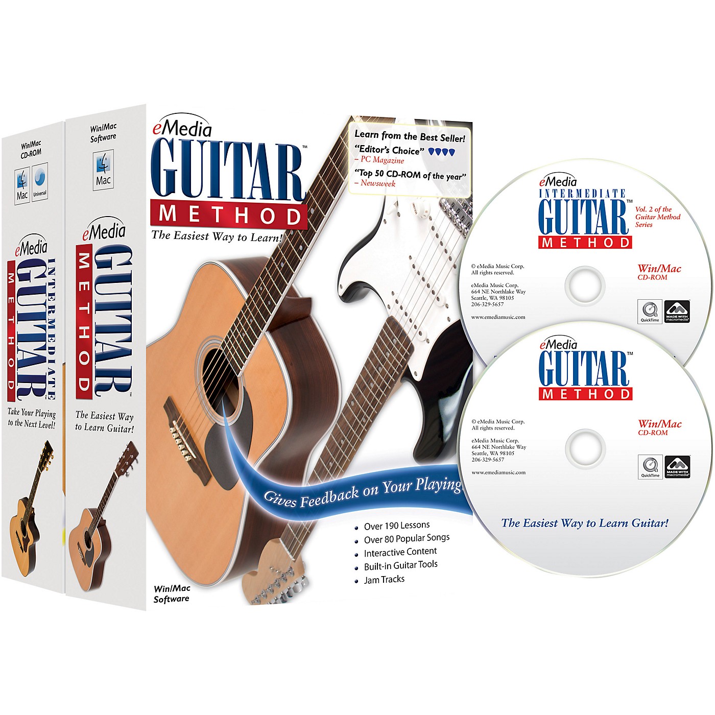 eMedia Guitar Method Deluxe (Beginner & Intermediate - 2 volume set) thumbnail