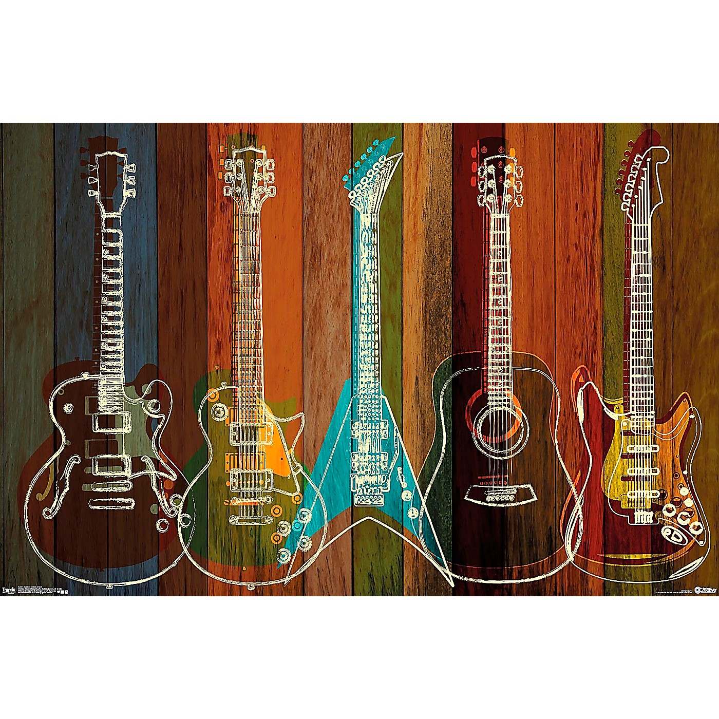 Trends International Guitars - Wall Of Art Poster thumbnail