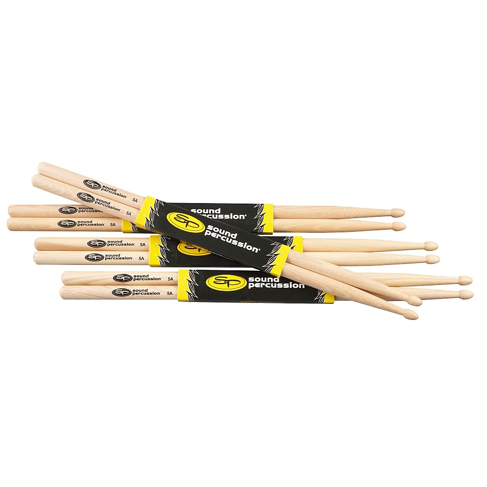 Sound Percussion Labs Hickory Drumsticks 4Pack 5A Wood eBay