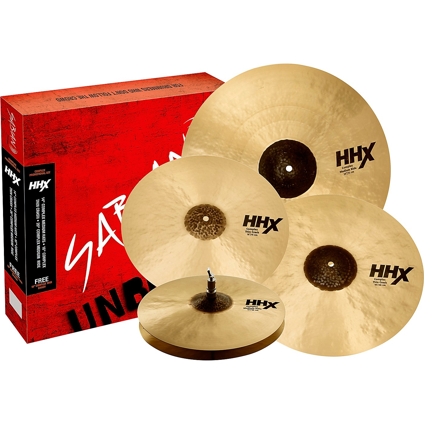 SABIAN HHX Complex Promo Cymbal Set Woodwind & Brasswind