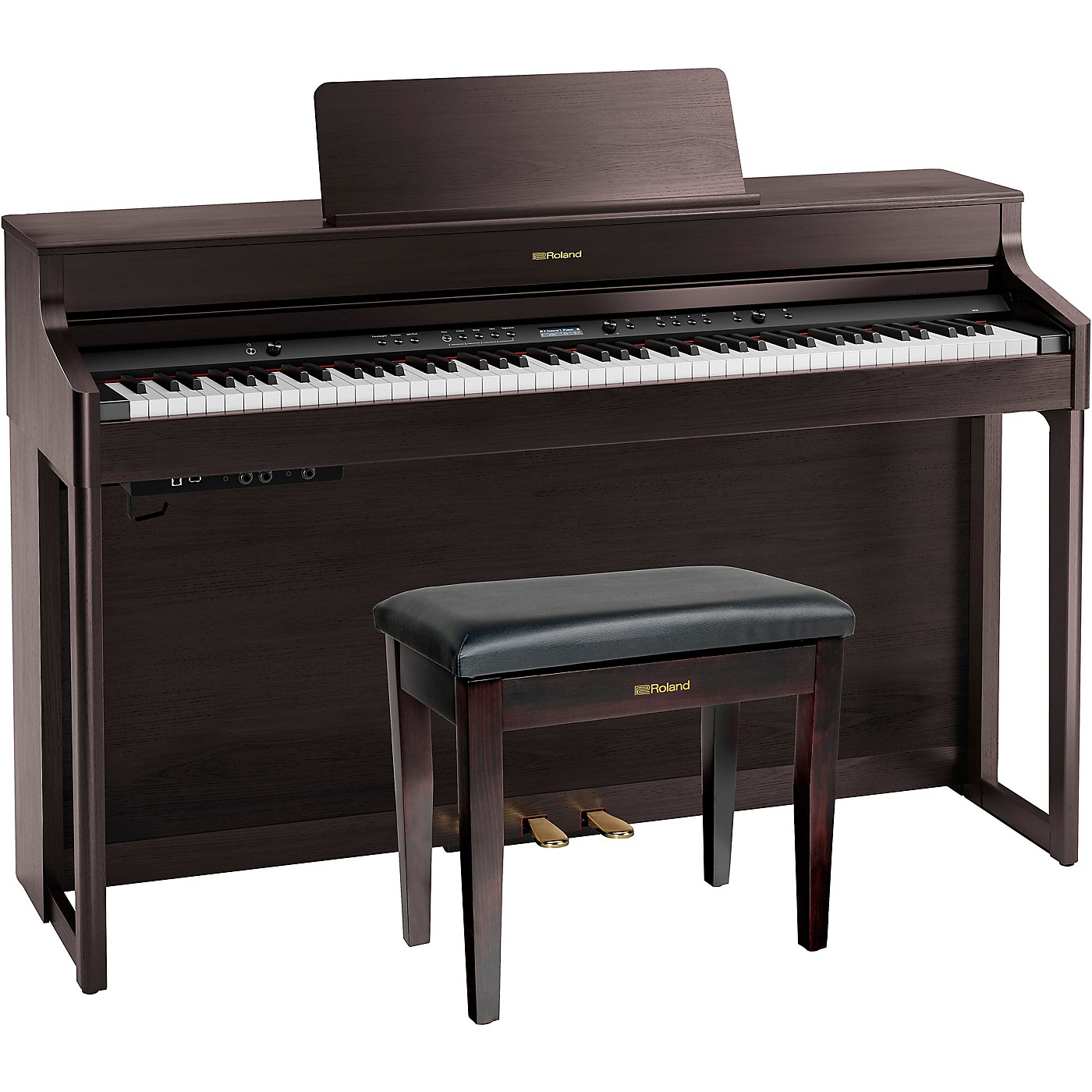Roland HP702 Digital Upright Piano With Bench thumbnail