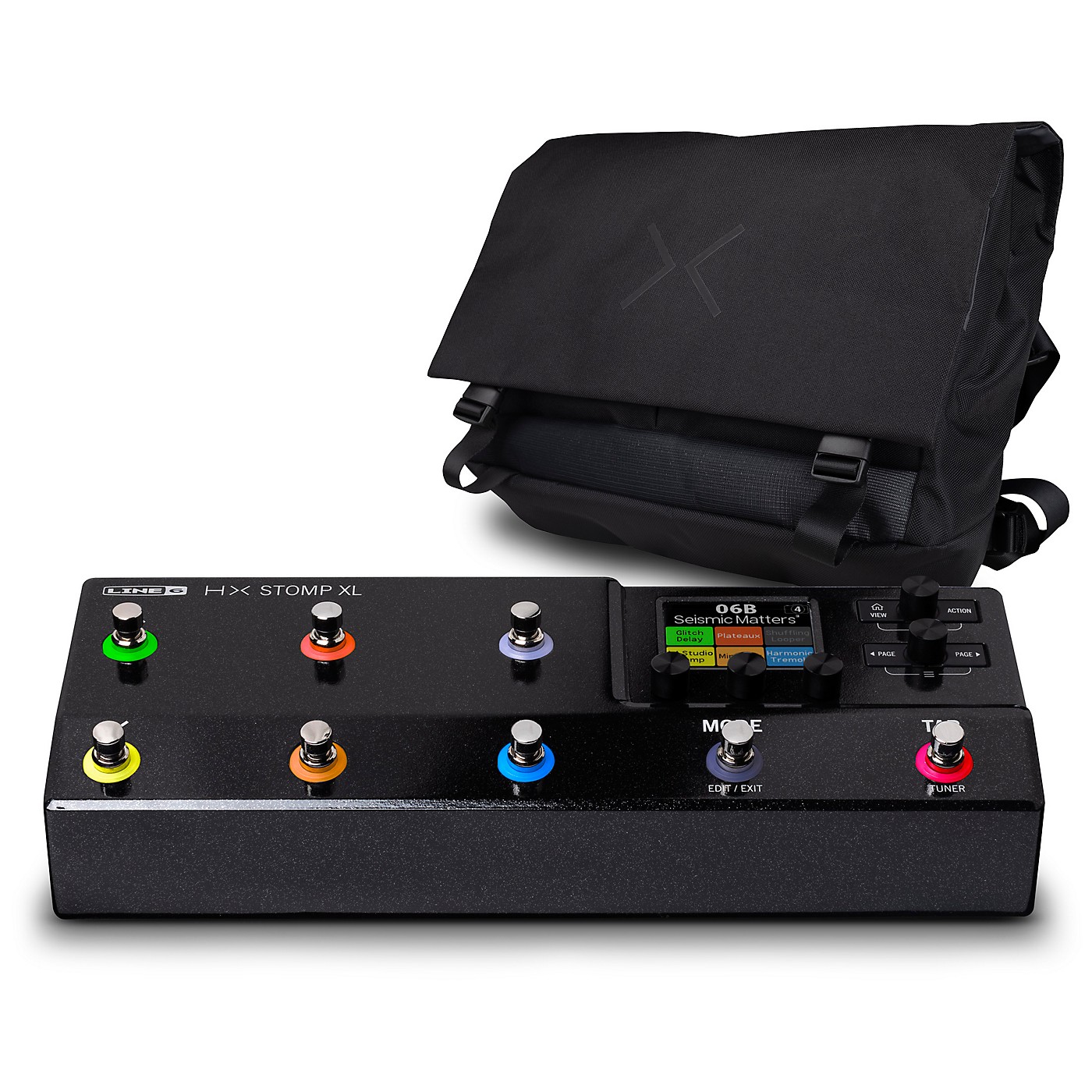 Line 6 HX Stomp XL Multi-Effects Pedal With HX Messenger Bag