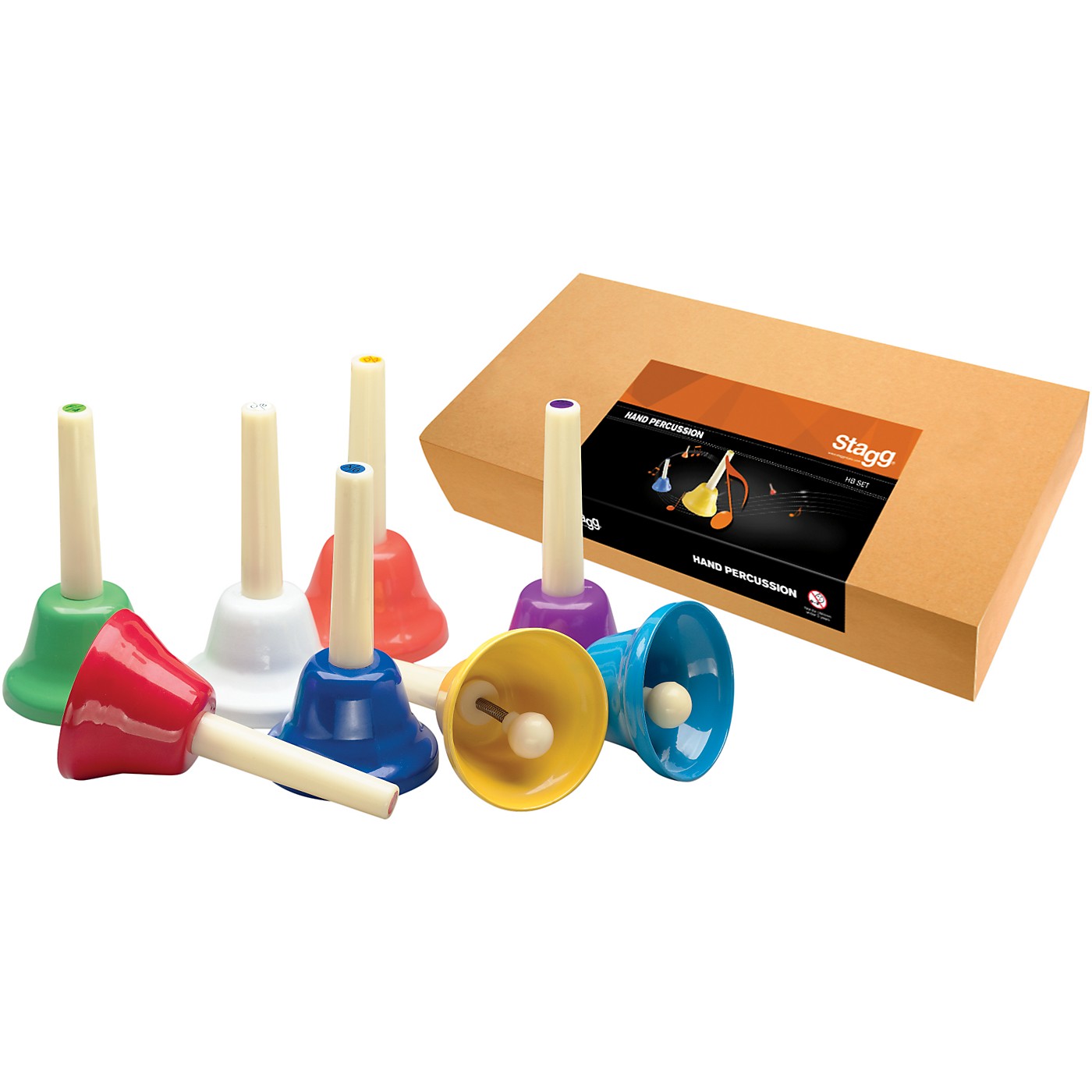 Stagg Hand Bell Set, 8 Notes, C-C thumbnail