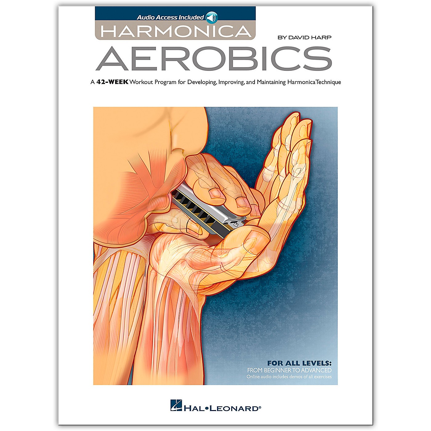 Hal Leonard Harmonica Aerobics 42-Week Workout Program Book/Audio Online thumbnail