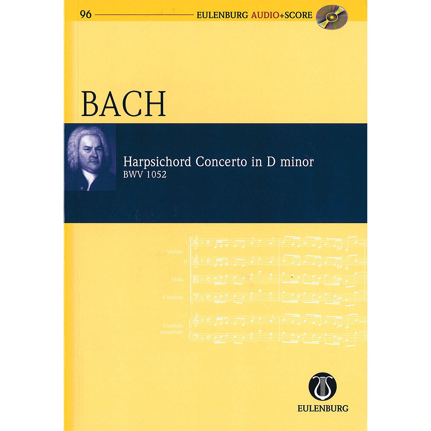 Eulenburg Harpsichord Concerto in D minor, BWV 1052 Study Score Series Softcover with CD by Johann Sebastian Bach thumbnail