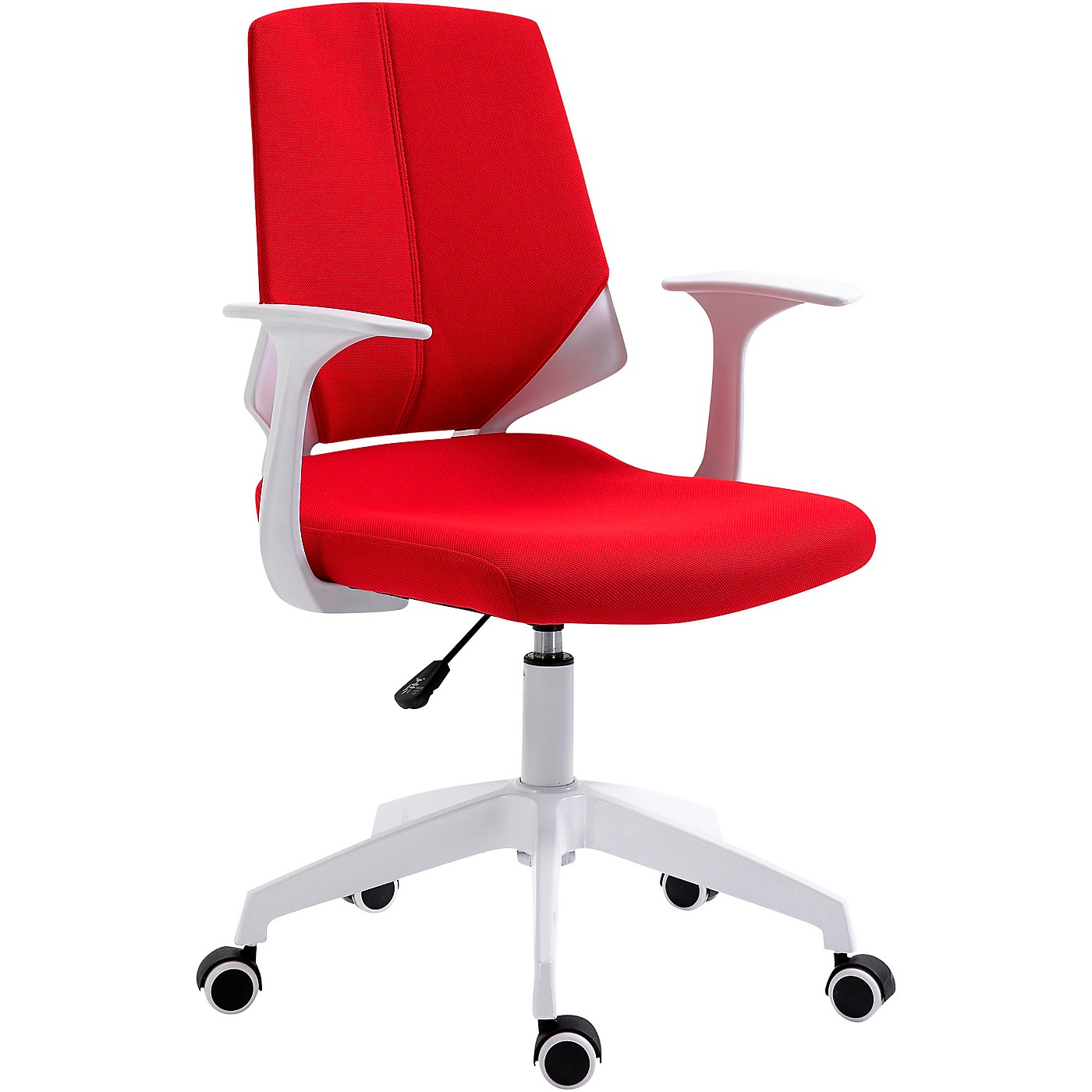 Techni Mobili Height Adjustable Mid Back Office Chair Red thumbnail