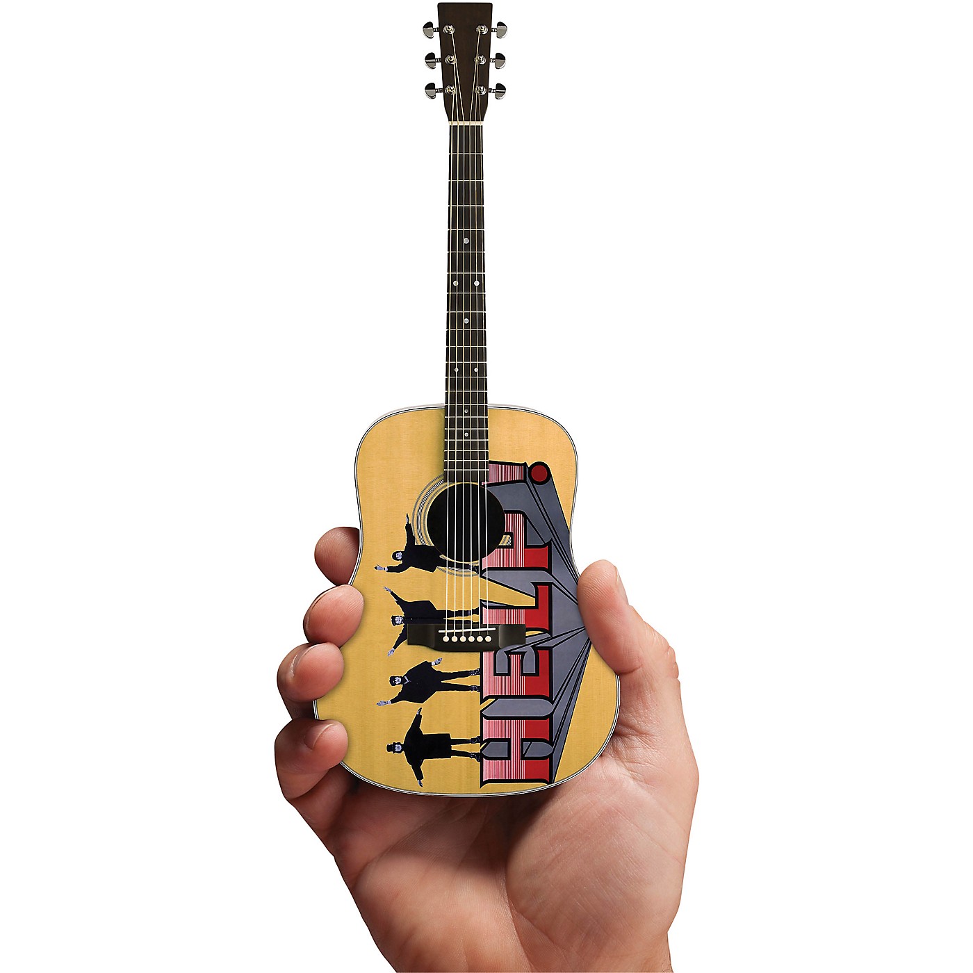 Axe Heaven Help! Fab Four Tribute Acoustic Guitar Officially Licensed Miniature Guitar Replica thumbnail