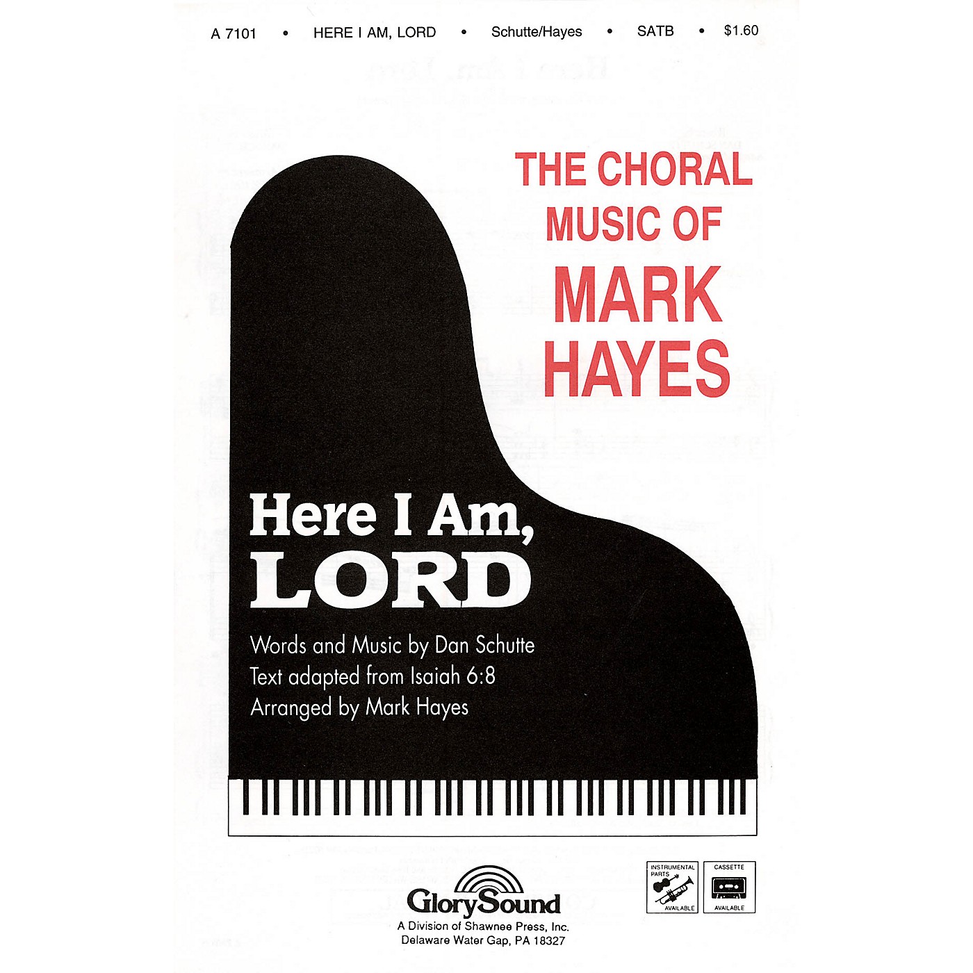 Shawnee Press Here I Am, Lord SATB arranged by Mark Hayes thumbnail
