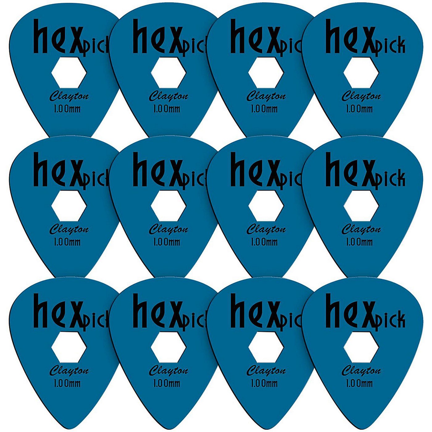 Clayton HexPick Guitar Picks - 12-Pack thumbnail