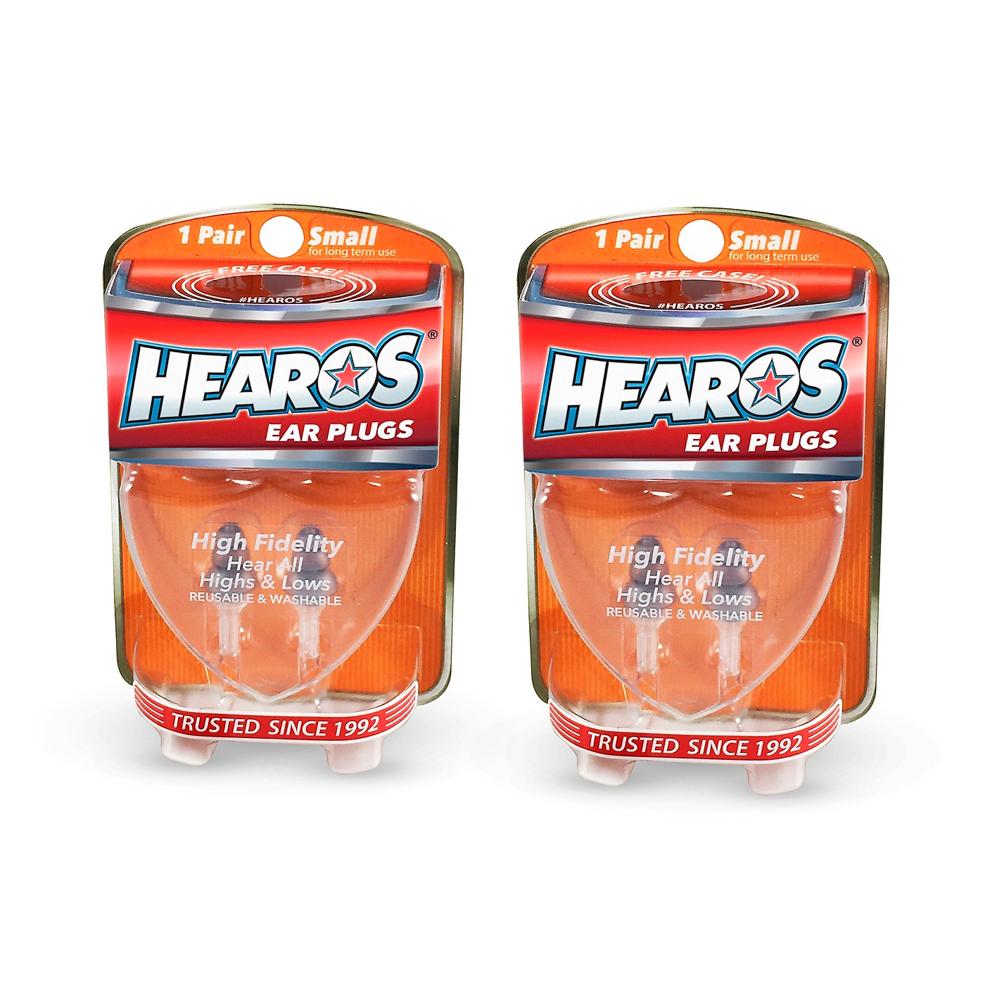 Hearos High Fidelity-Series Long-Term Earplugs (2 Pairs) thumbnail