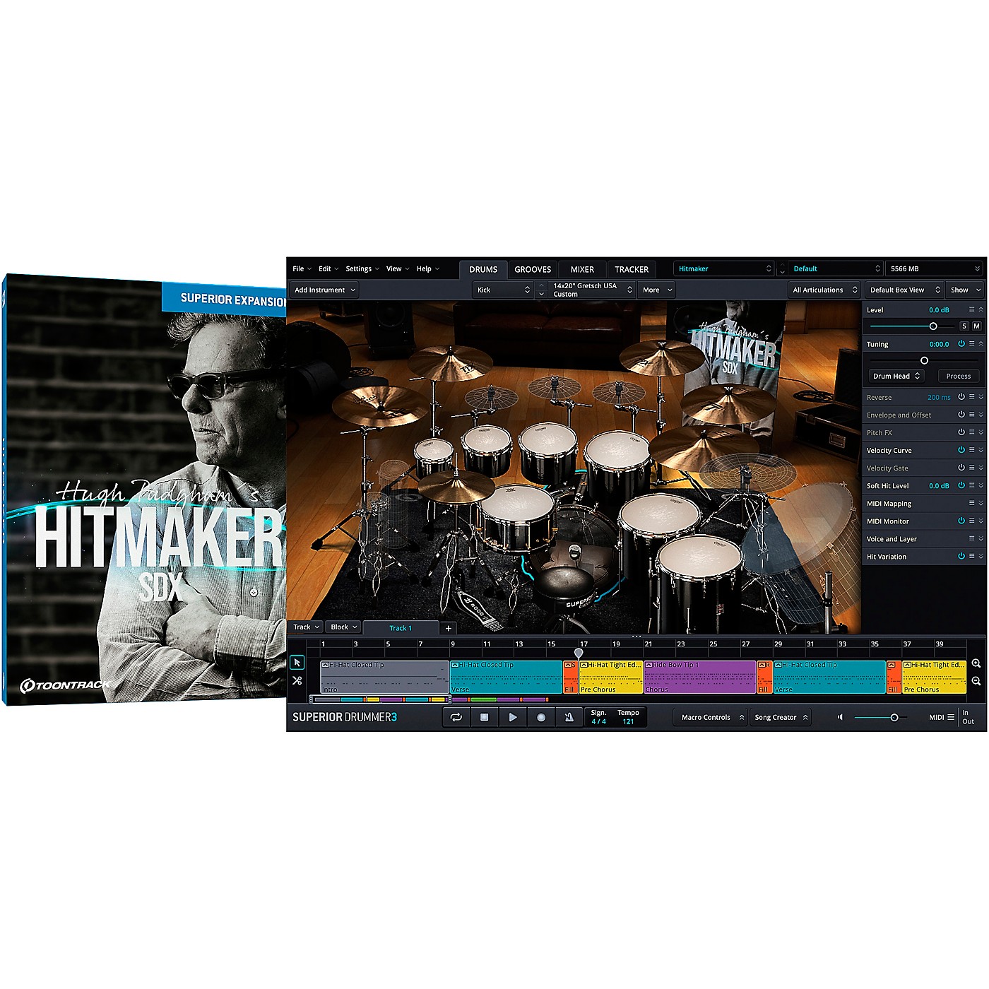 Toontrack Hitmaker SDX Superior Drummer 3 Sound Expansion thumbnail