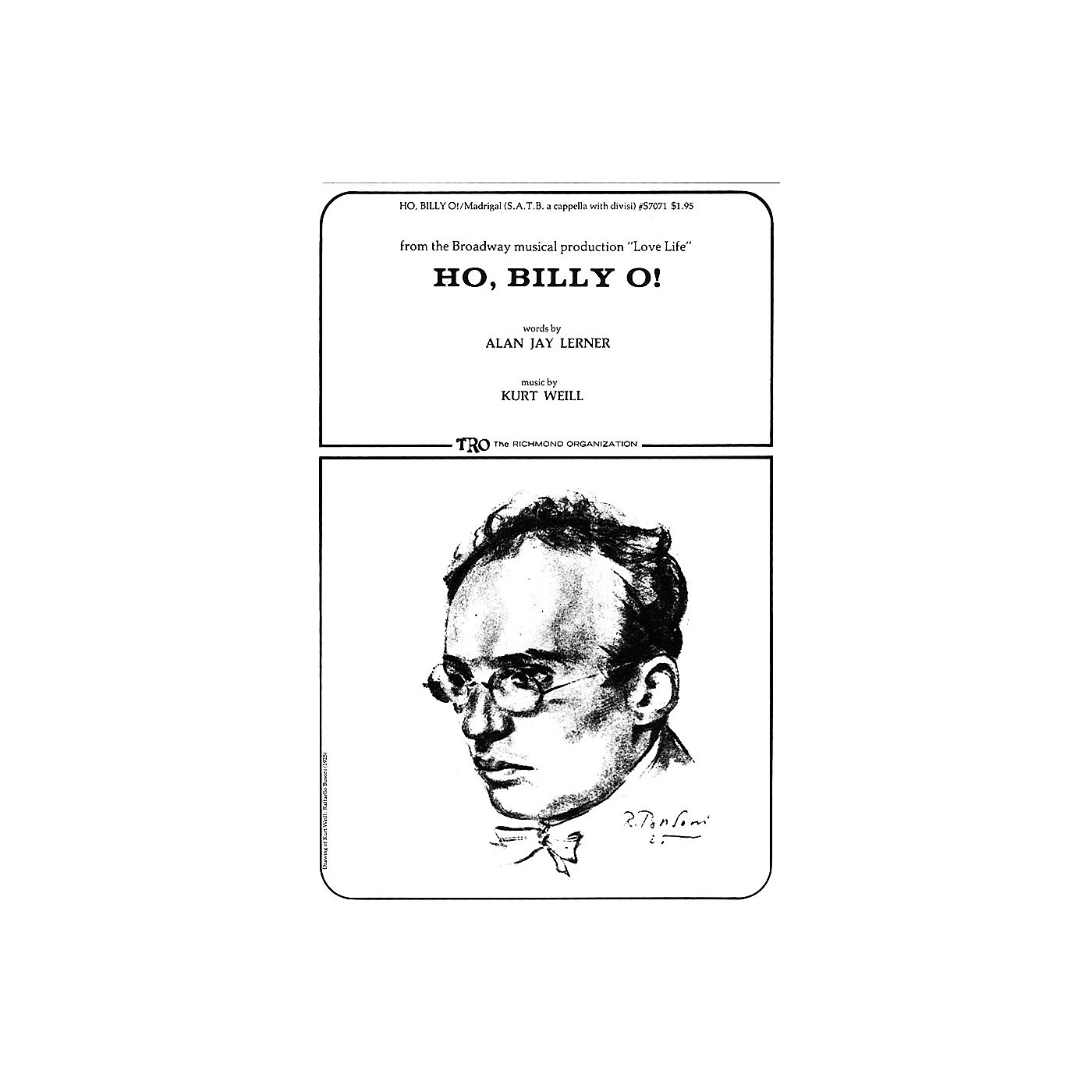 TRO ESSEX Music Group Ho, Billy O! Composed by Kurt Weill thumbnail