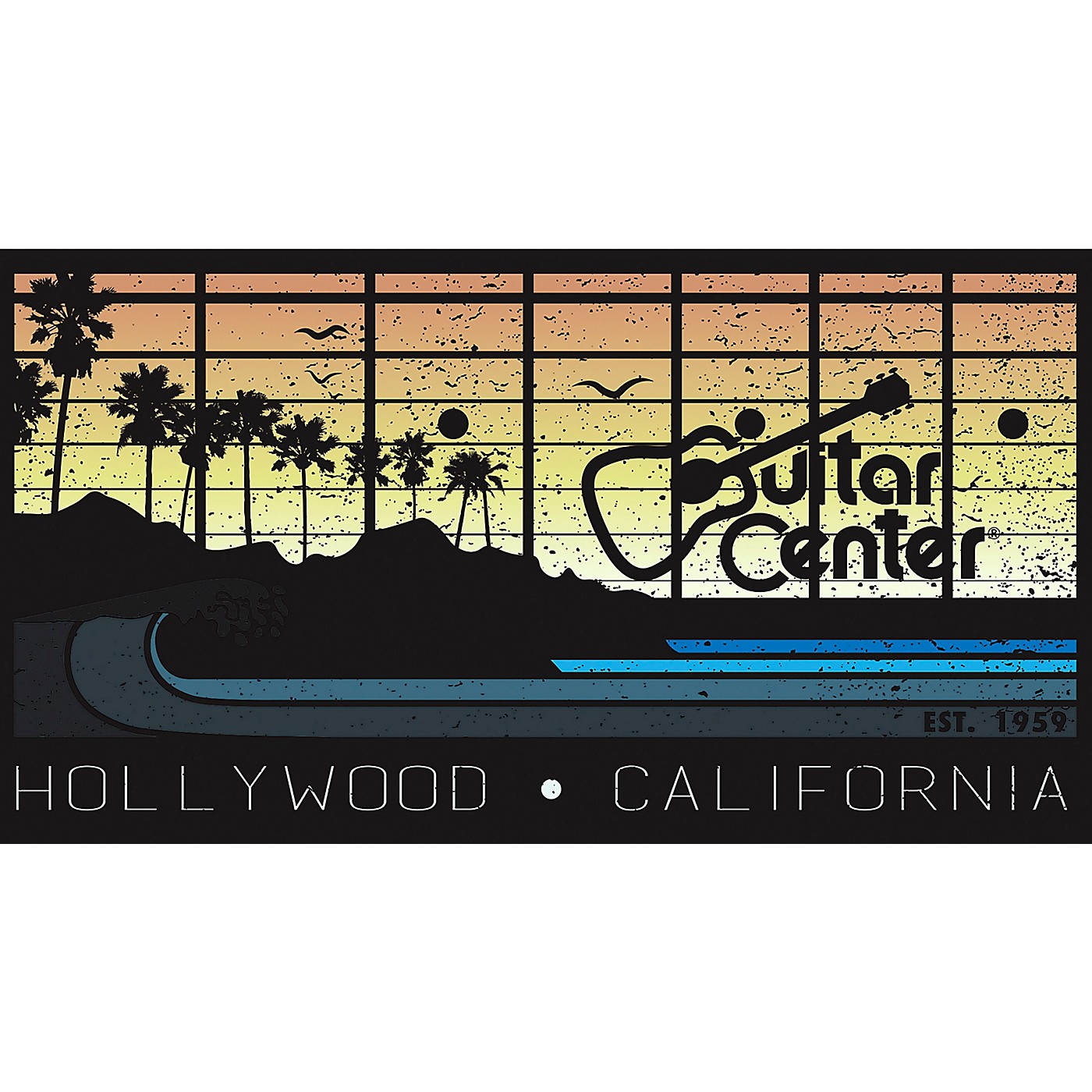 Guitar Center Hollywood - California Sunset Magnet thumbnail