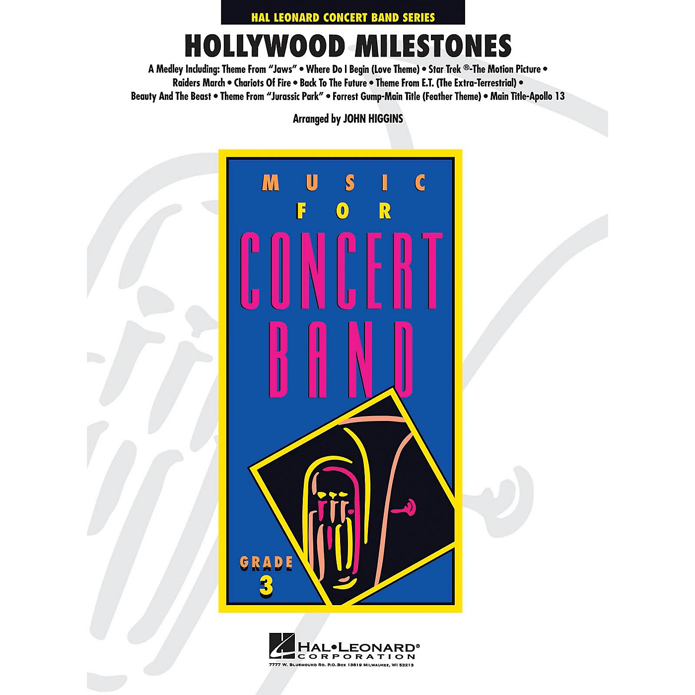 Hal Leonard Hollywood Milestones - Young Concert Band Series Level 3 arranged by John Higgins thumbnail