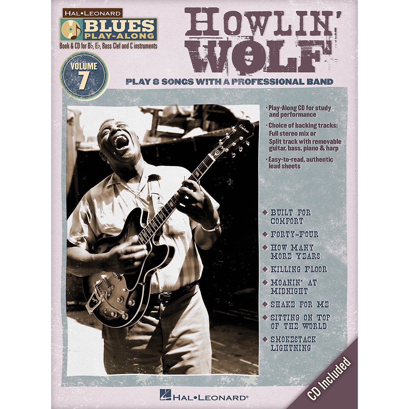 Hal Leonard Howlin' Wolf (Blues Play-Along Volume 7) Blues Play-Along Series Softcover with CD by Howlin' Wolf thumbnail