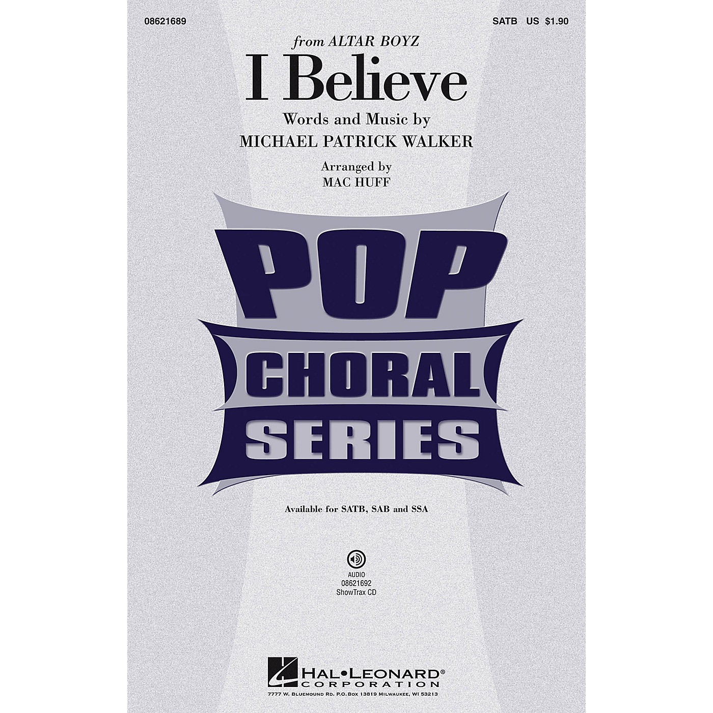 Hal Leonard I Believe (from Altar Boyz) SSA Arranged by Mac Huff thumbnail