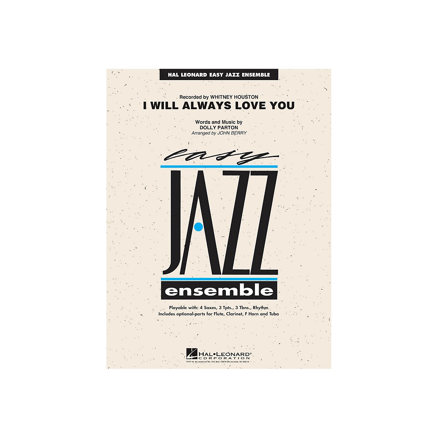 Hal Leonard I Will Always Love You - Easy Jazz Ensemble Series Level 2 thumbnail