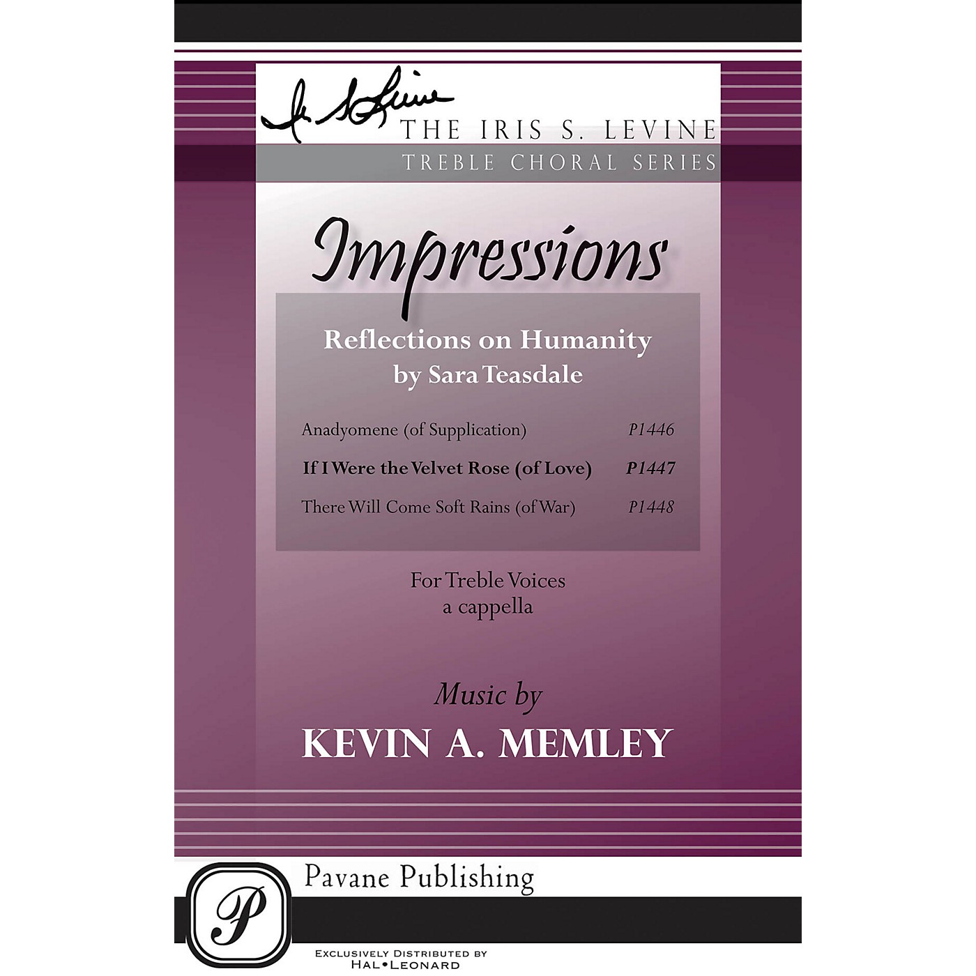 Pavane If I Were the Velvet Rose (from Impressions-Reflections on Humanity) SSAA A Cappella by Kevin Memley thumbnail