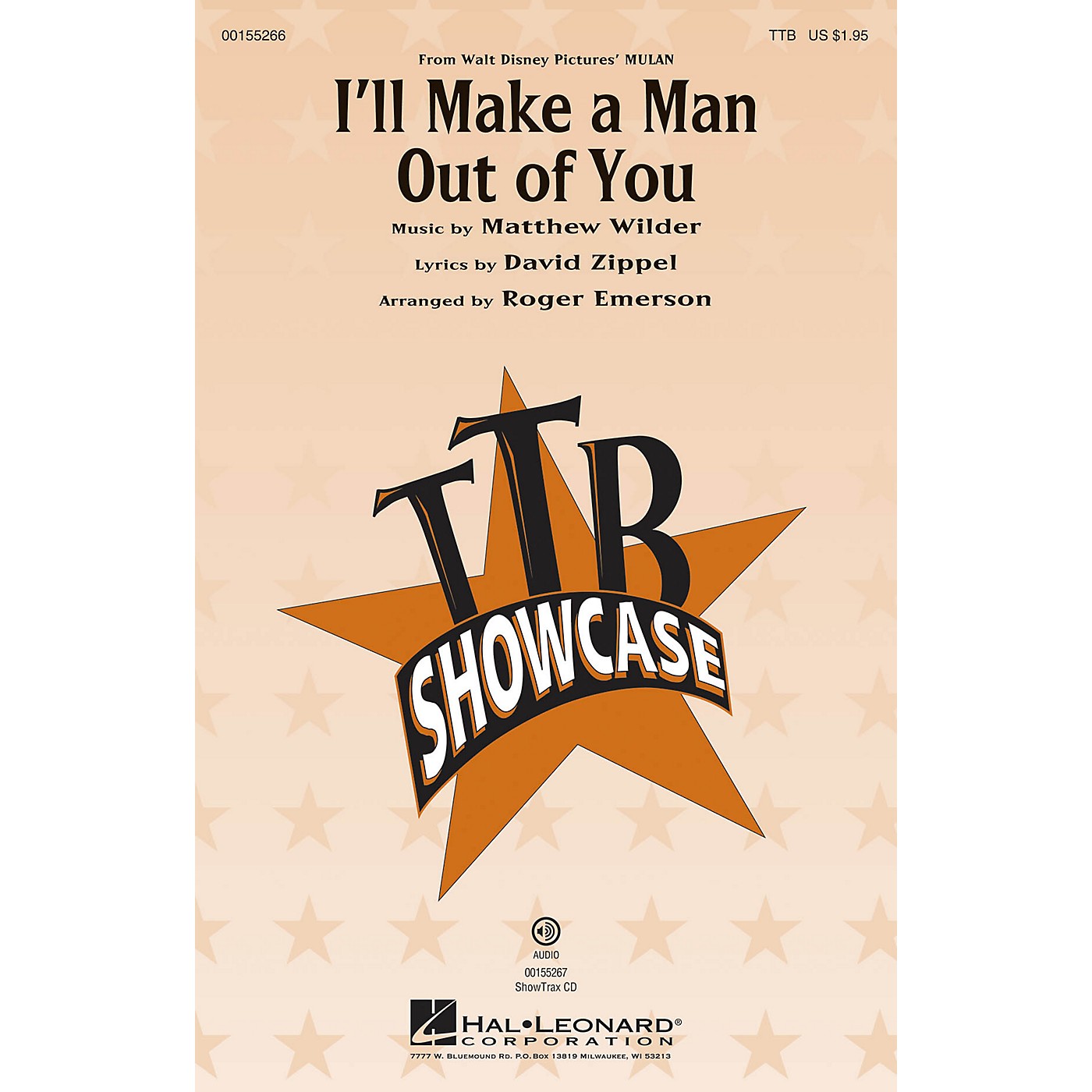 Hal Leonard I'll Make a Man out of You (from Mulan) TBB arranged by Roger Emerson thumbnail