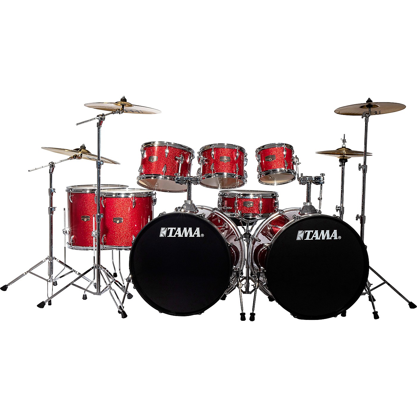 TAMA Imperialstar 8-Piece Double Bass Drum Set with MEINL HCS Cymbals thumbnail