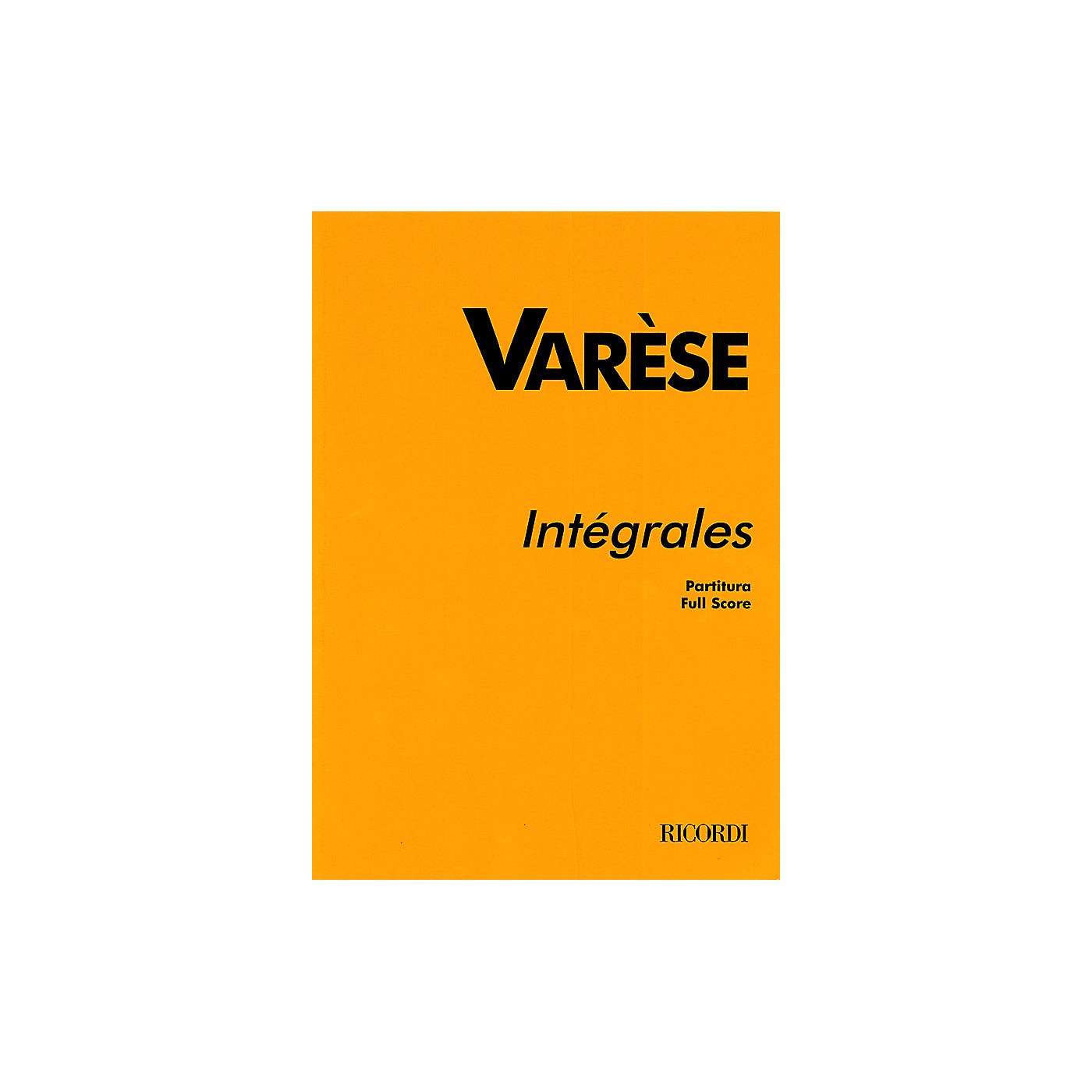 Ricordi Intégrales (Study Score) Study Score Series Composed by Edgard Varèse thumbnail
