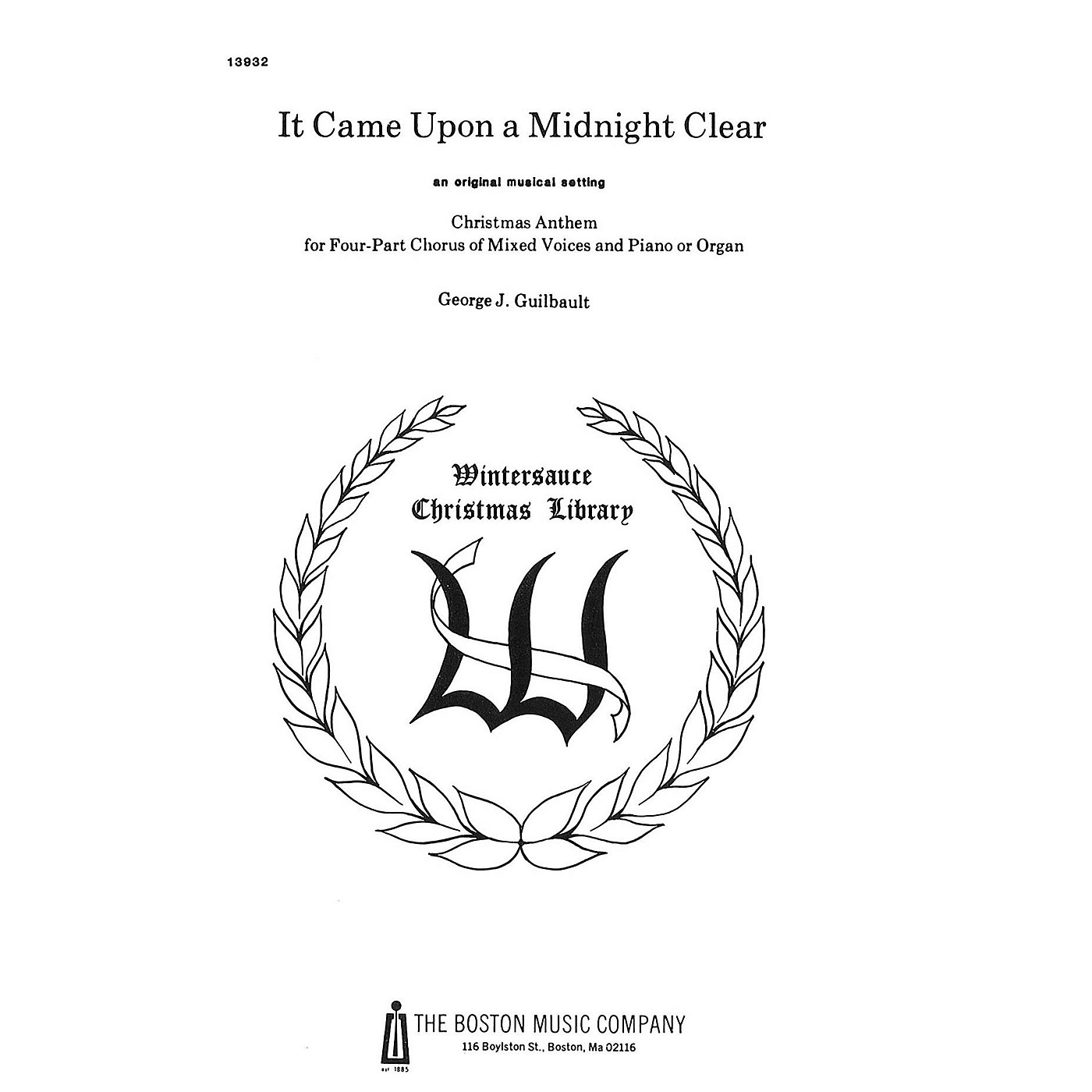Boston Music It Came upon a Midnight Clear SATB thumbnail