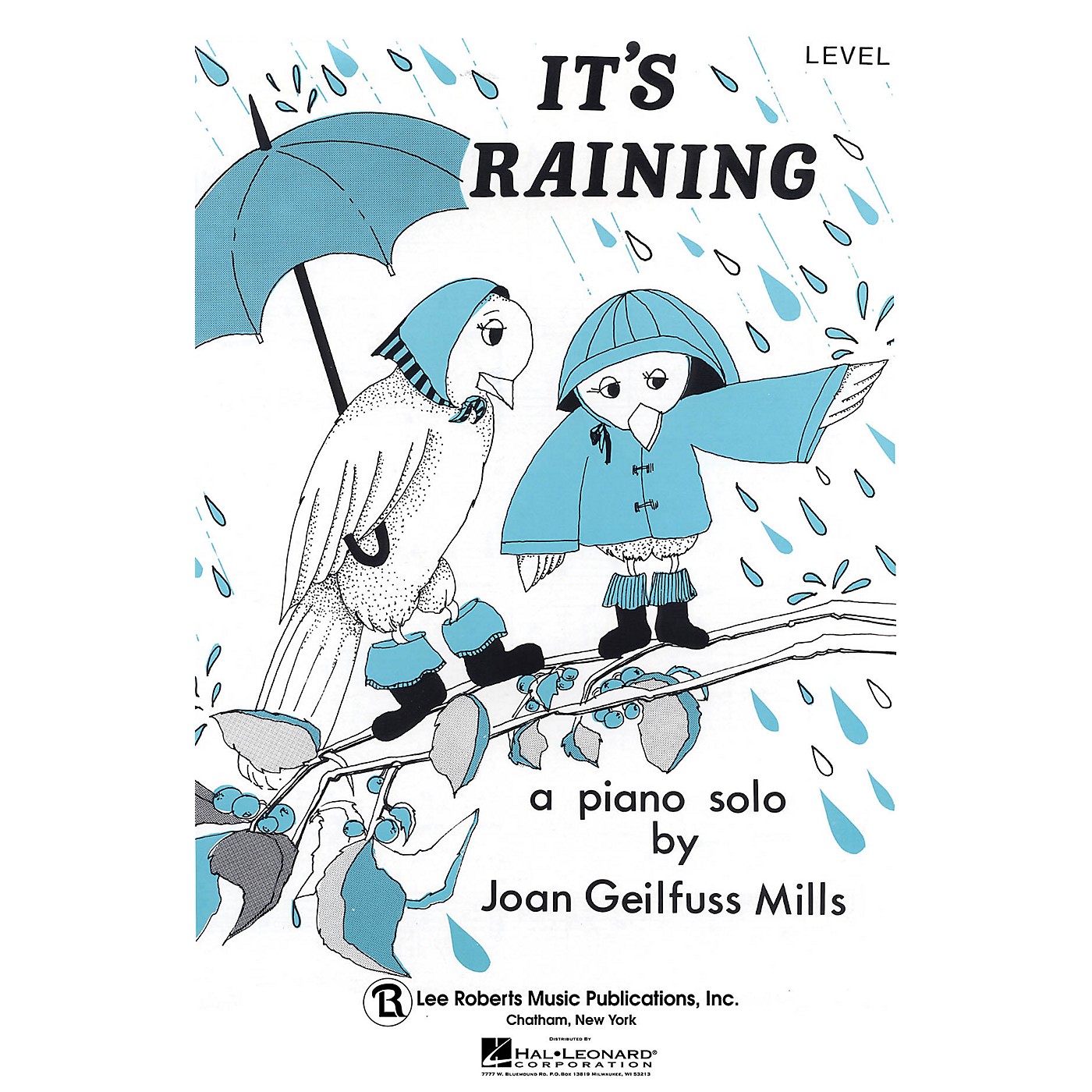 Lee Roberts It's Raining (Recital Series for Piano, Blue (Book I)) Pace Piano Education Series by Joan Gelifuss Mills thumbnail
