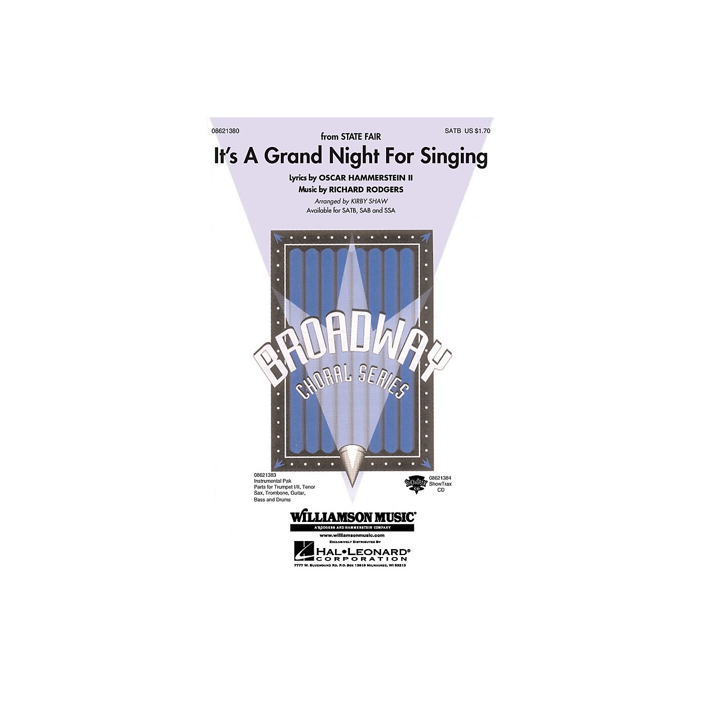 Hal Leonard It's a Grand Night for Singing (from State Fair) SAB Arranged by Kirby Shaw thumbnail