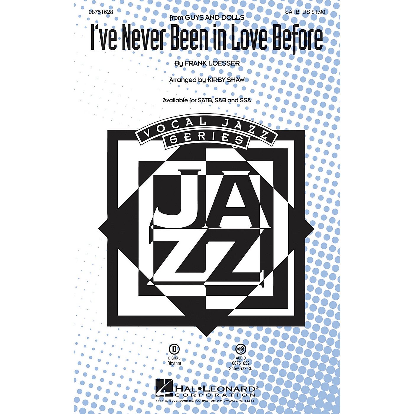 Hal Leonard I've Never Been in Love Before (from Guys and Dolls) SSA Arranged by Kirby Shaw thumbnail