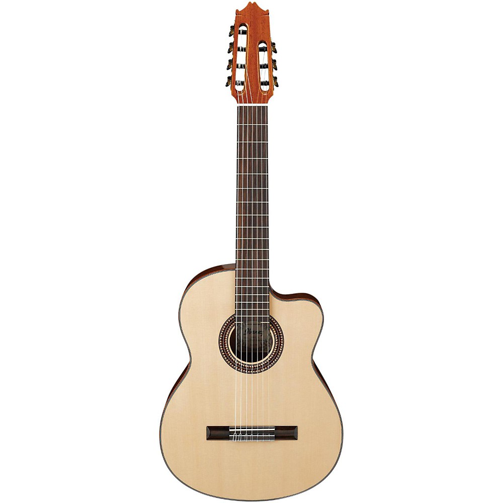 Ibanez G207CWCNT Solid Top Classical Acoustic 7-String Guitar Natural ...