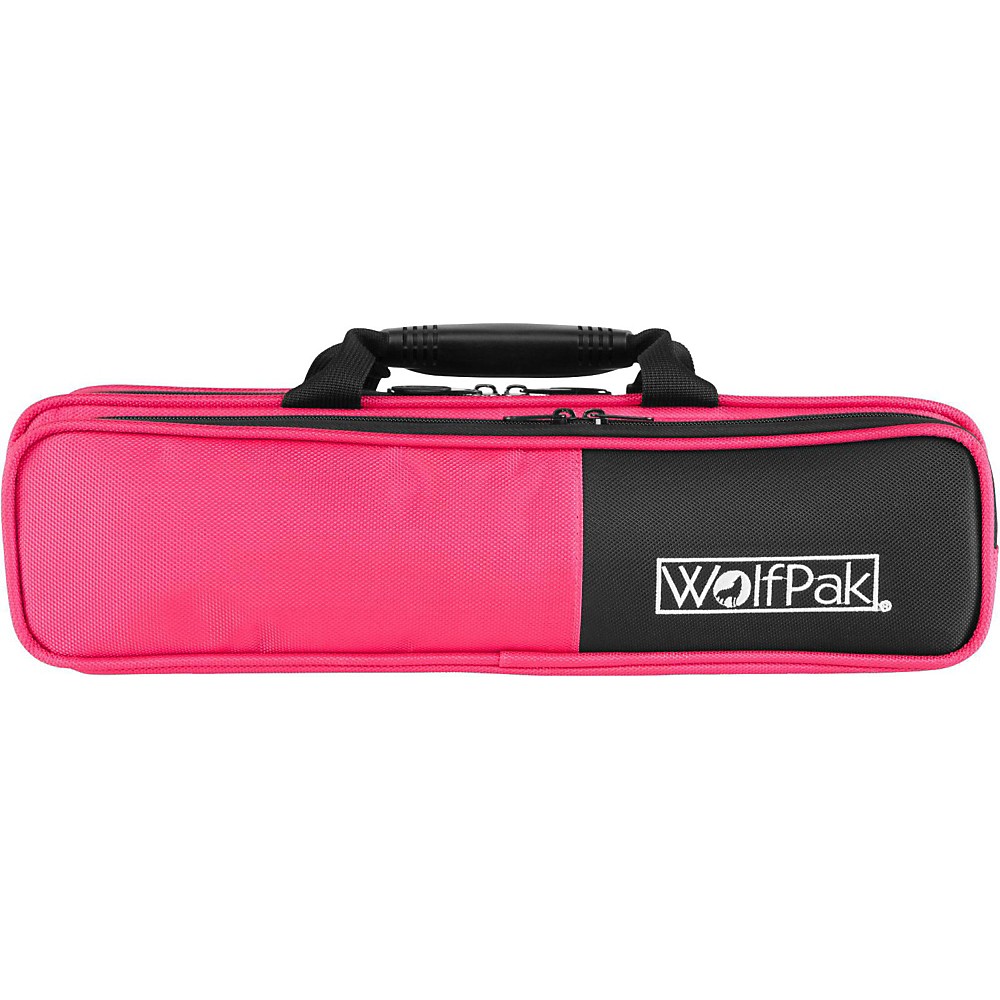 WolfPak Colors Series Lightweight Polyfoam Flute Case Pink 656238028936