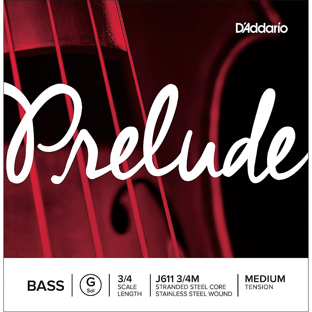 D'Addario Prelude Series Double Bass G String 3/4 Size