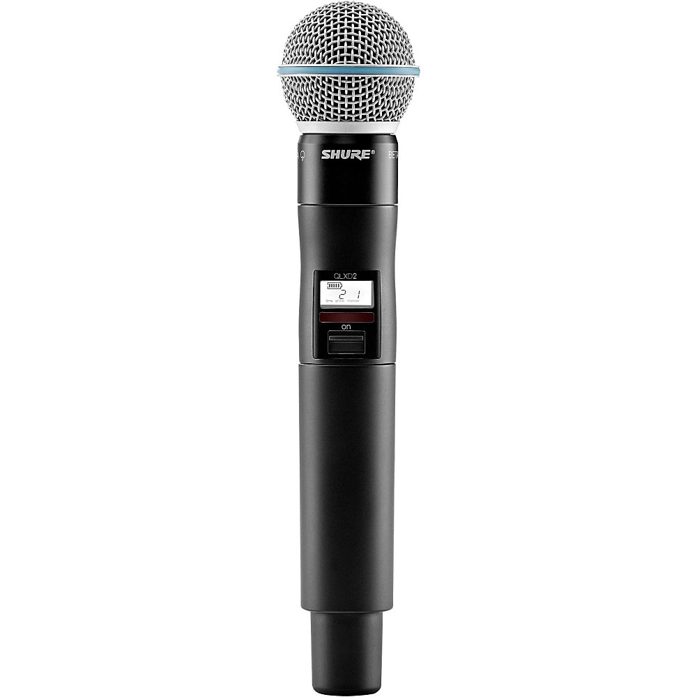 Shure QLXD2/BETA58A Wireless Mic Transmitter W/Interchangeable