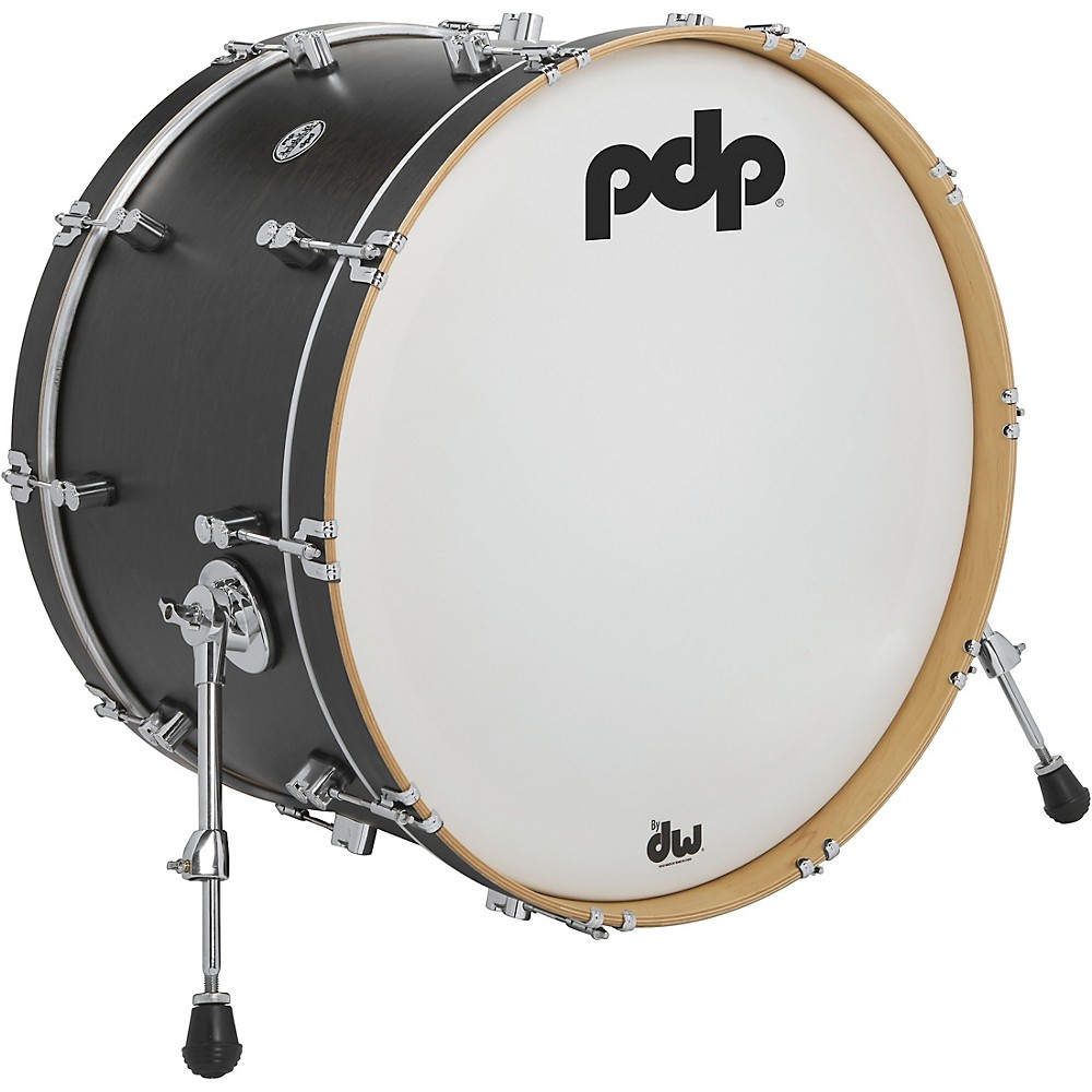 PDP by DW Concept Series Classic Wood Hoop Bass Drum 24 x 14 in. Ebony