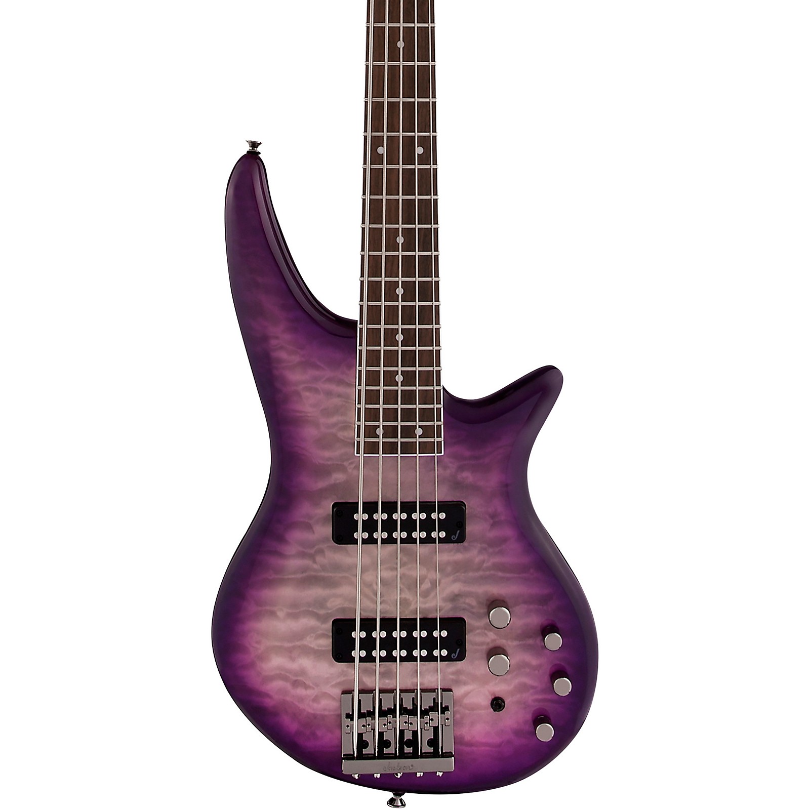 Jackson JS Series JS3QV 5-String Spectra Bass Purple Phaze