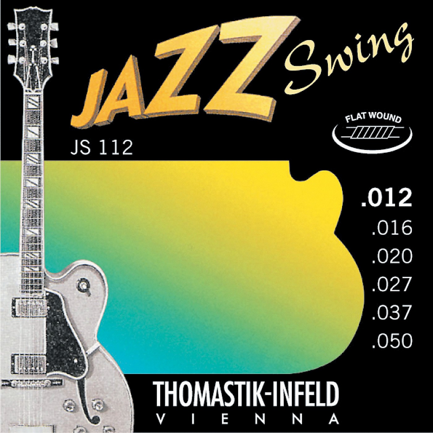 Thomastik JS112 Medium Light Flatwound Jazz Swing Electric Guitar Strings thumbnail