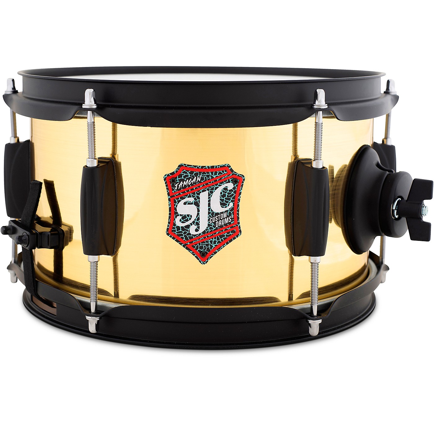 SJC Drums Jam Can Side Snare With Brushed Brass Wrap thumbnail