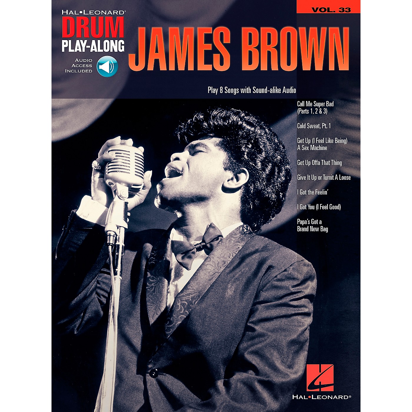 Hal Leonard James Brown - Drum Play-Along Volume 33 Book/CD thumbnail