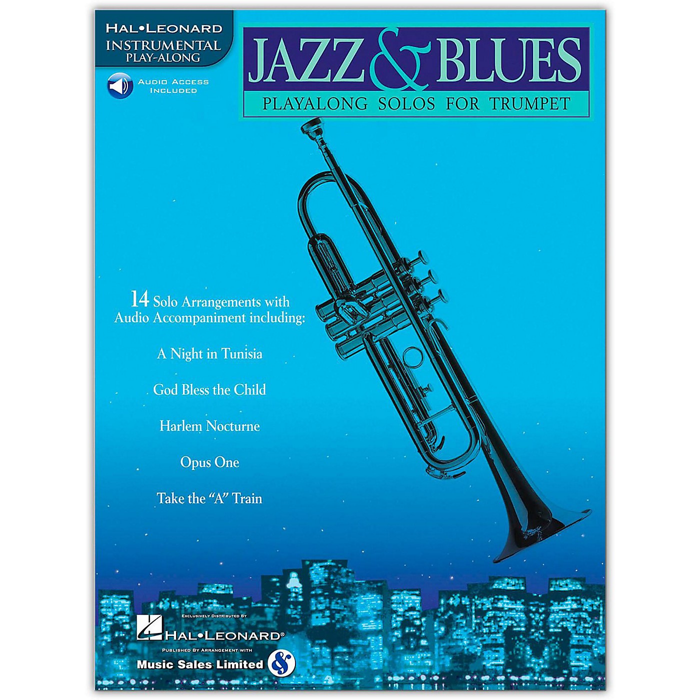 Hal Leonard Jazz & Blues Playalong Solos for Trumpet (Book/Online Audio) thumbnail