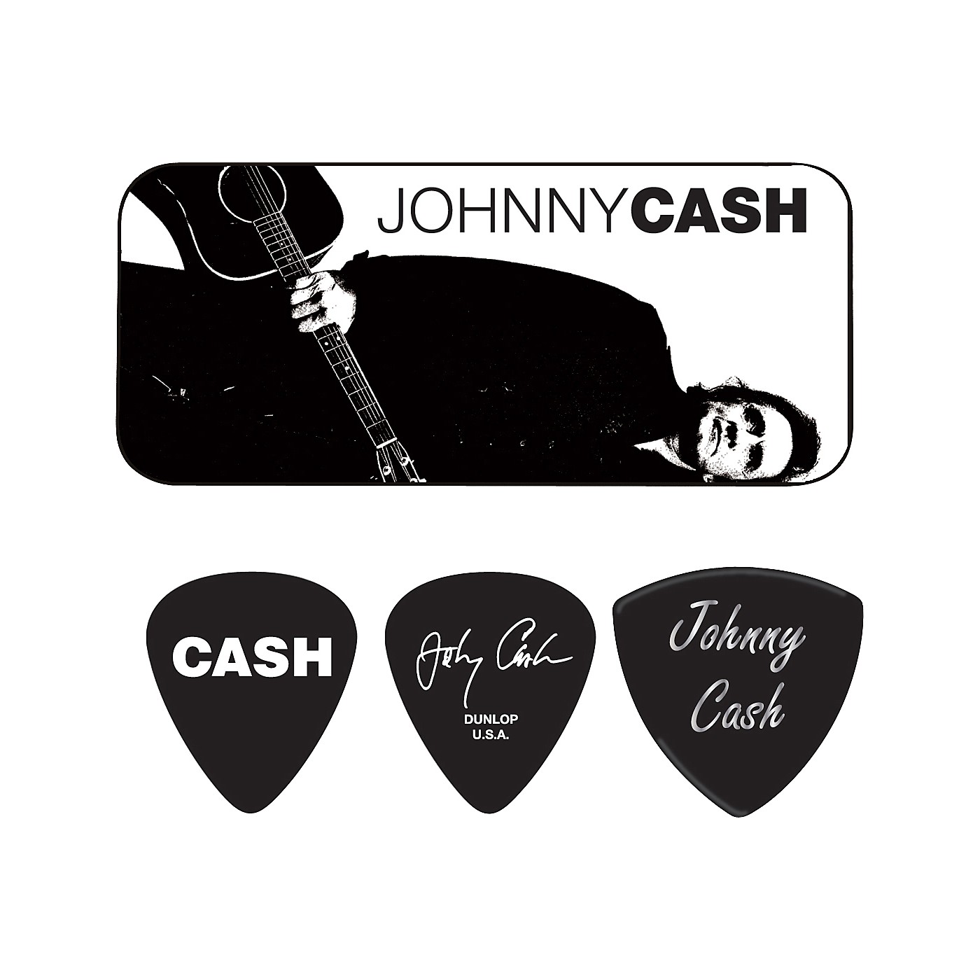 Dunlop Johnny Cash Legend Pick Tin with 6 Picks thumbnail