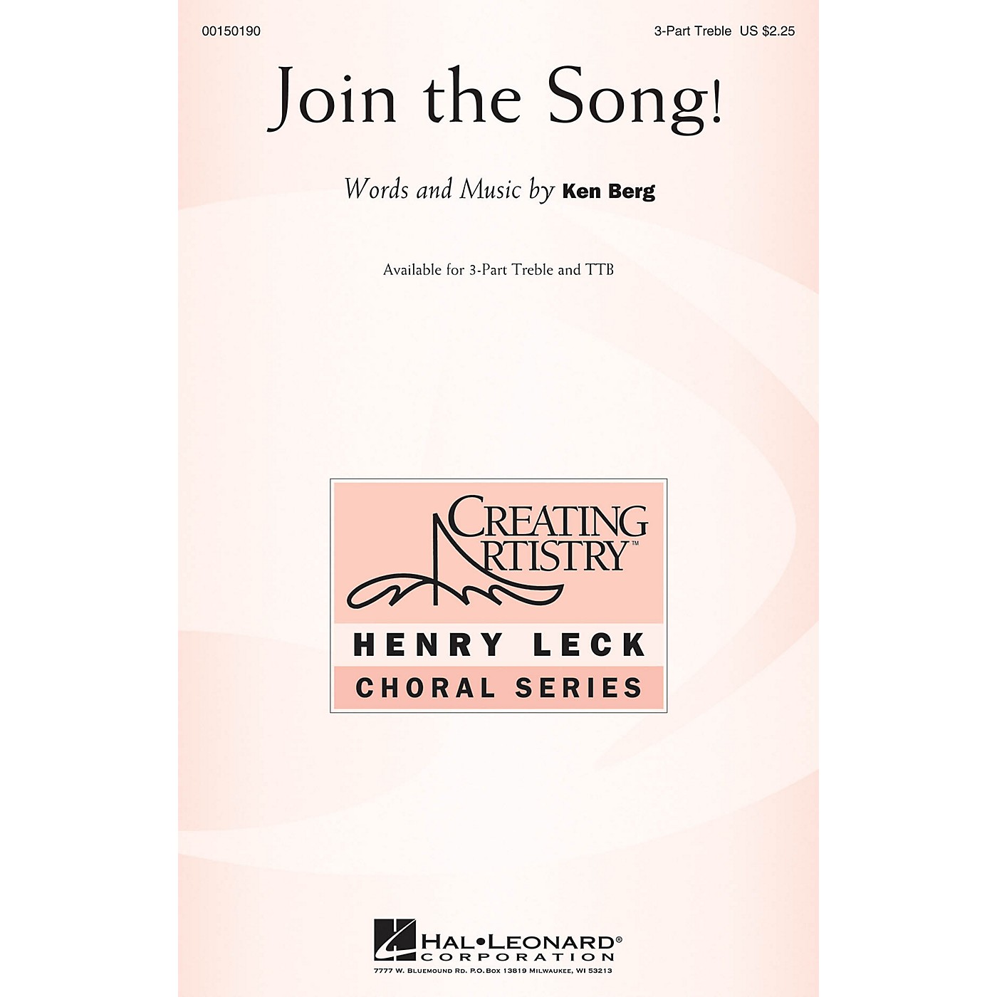 Hal Leonard Join the Song! 3 Part Treble composed by Ken Berg thumbnail