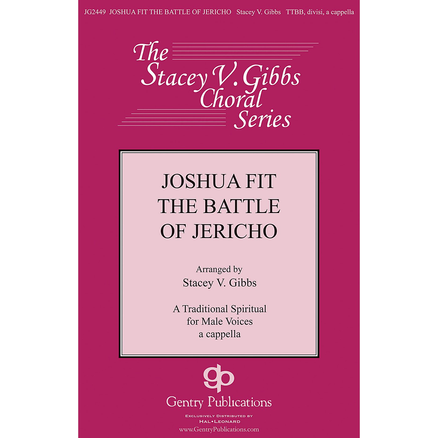 Gentry Publications Joshua Fit the Battle of Jericho TTBB A Cappella arranged by Stacey V. Gibbs thumbnail
