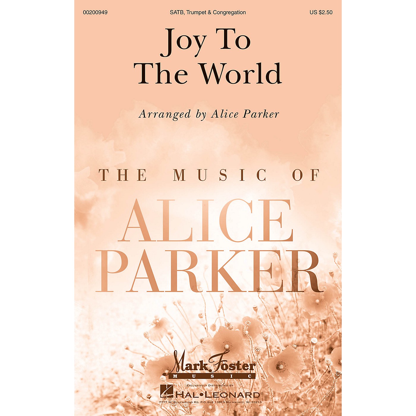 Mark Foster Joy to the World (Mark Foster) SATB arranged by Alice Parker thumbnail