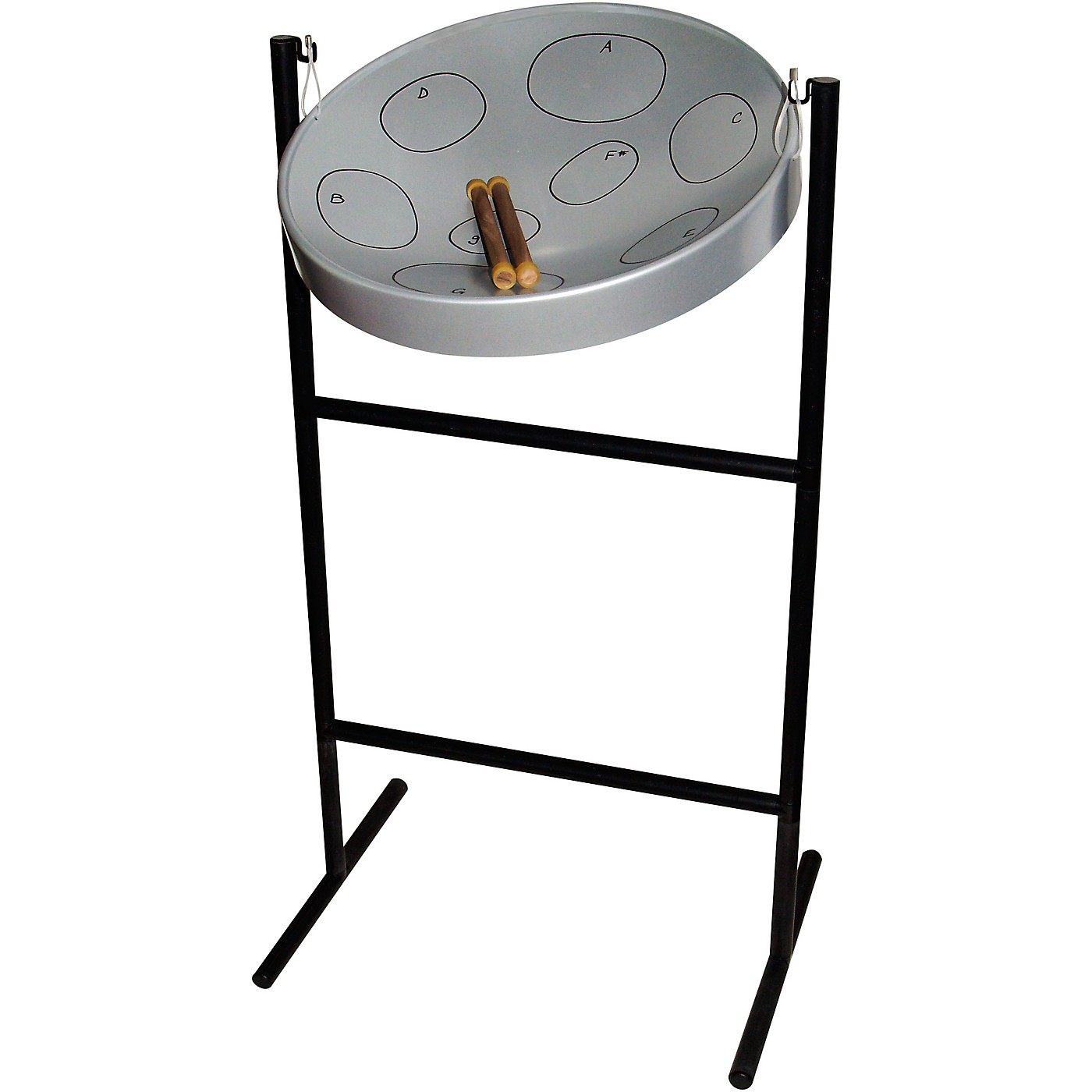 Panyard Jumbie Jam Steel Drum Kit With Tube Floor Stand Woodwind