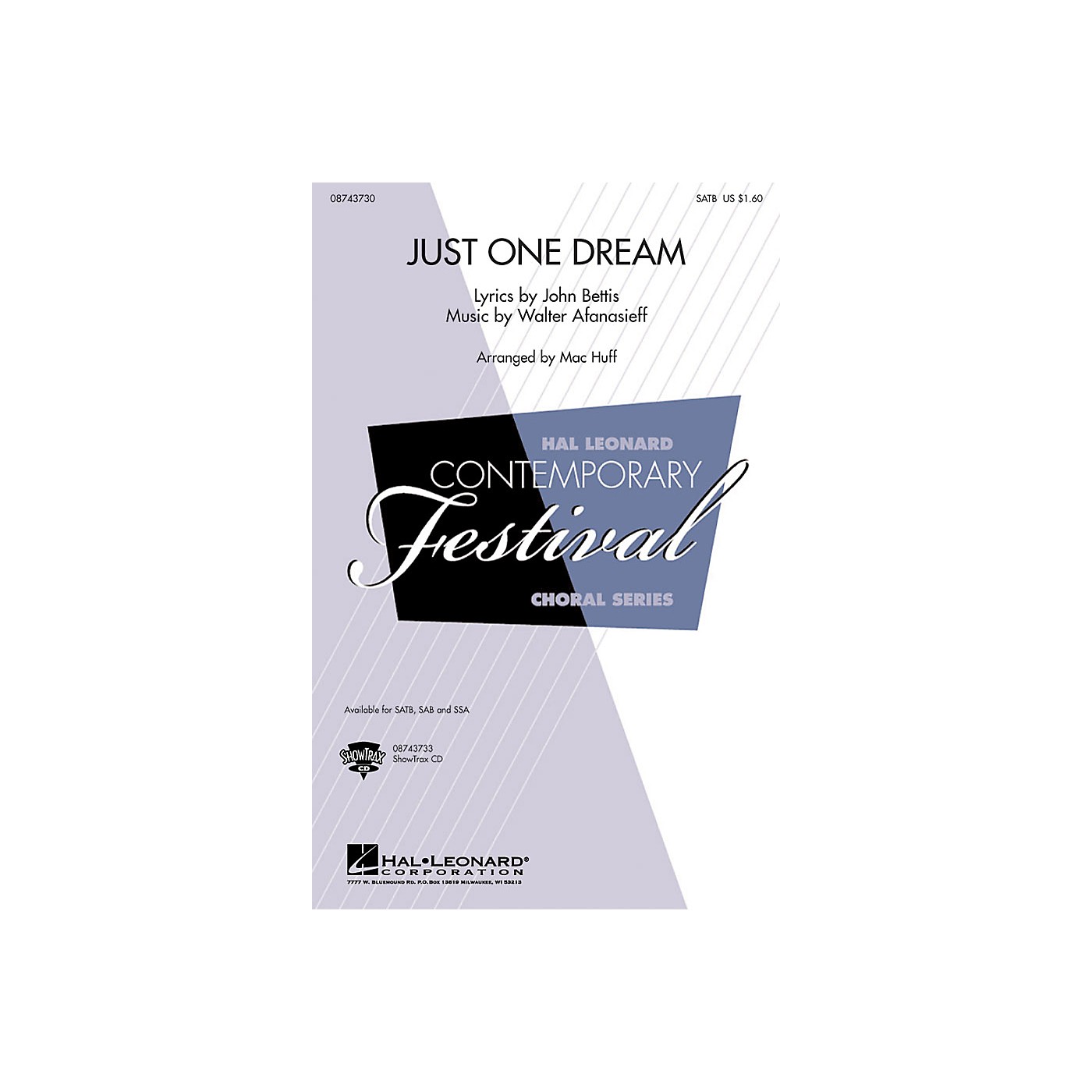 Hal Leonard Just One Dream ShowTrax CD by Heather Headley Arranged by Mac Huff thumbnail